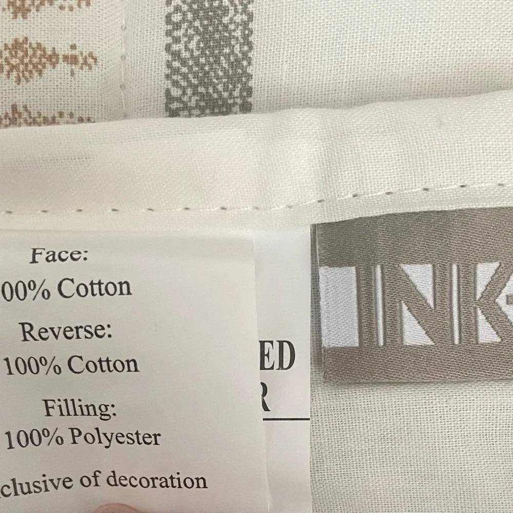 INK+IVY Salar 3 Piece Printed 100% Cotton Quilt Set with Trims Full /Queen